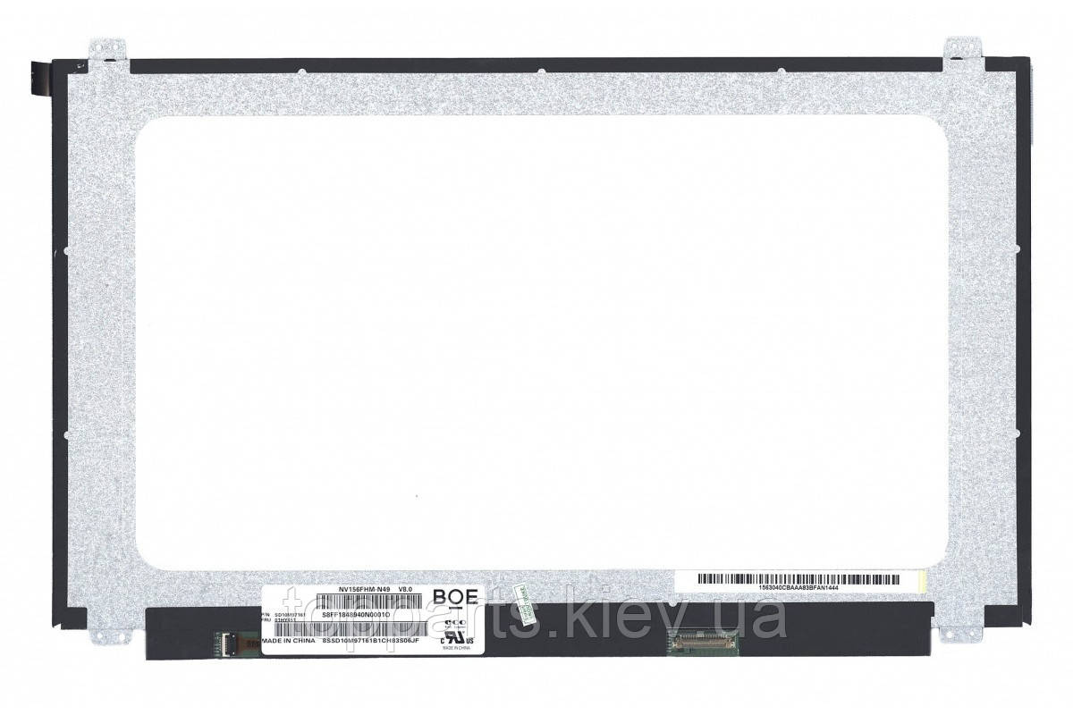 15.6" FHD 1920х1080, BOE NV156FHM-N49, 30-pin (eDP, роз'єм знизу праворуч), матова, slim (350мм)