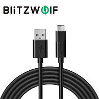 Blitzwolf BW-MT1 Type C Micro USB 1.5м кабель для быстрой зарядки данных 2 в 1 . Black .