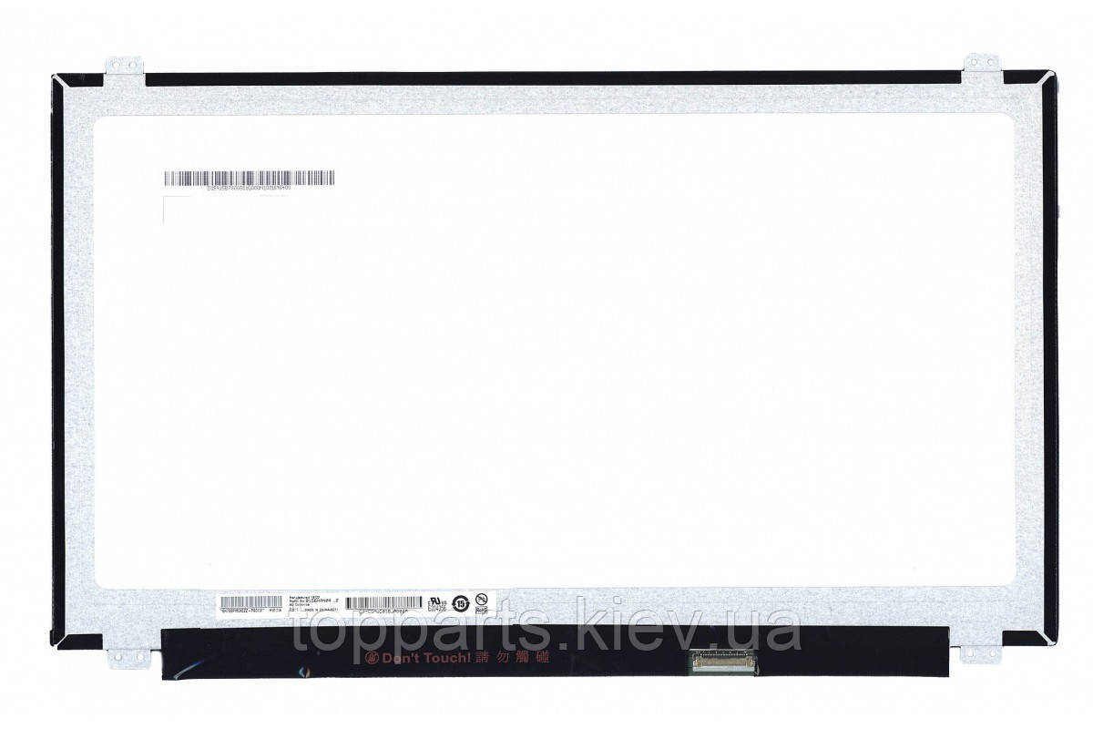 15.6" FHD 1920х1080, AUO B156HAN04.0, 30-pin (eDP, роз'єм знизу праворуч), глянсовий, slim (360mm)