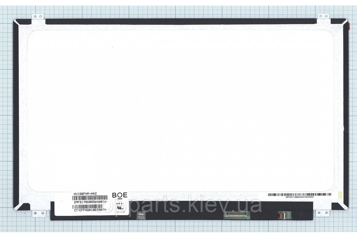 15.6" FHD 1920х1080, BOE NV156FHM-N42, 30-pin (eDP, роз'єм знизу праворуч), матова, slim (360мм)