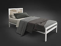 Односпальная кровать Герар-Мини от Tenero металлическая белая 80х190