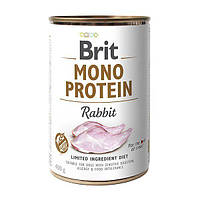 Корм влажный для собак Brit Mono Protein Rabbit 400 г (кролик)