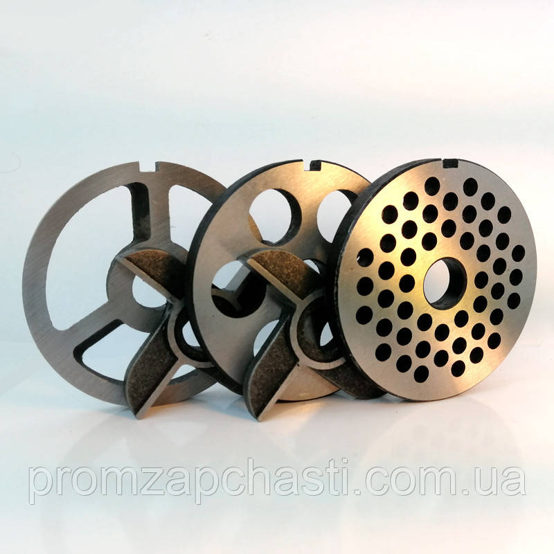 Комплект ножів і решіток для м'ясорубки MИМ600 (d 25 mm/d 8 mm) (БЕЗ БОРТА)