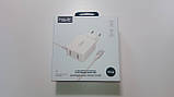 Адаптер живлення (USB заряджання) HAVIT H142 ( microUSB + 2 USB), 3 А, white, фото 6