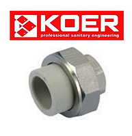 СГОН-АМЕРИКАНКА С ВНУТРЕННЕЙ РЕЗЬБОЙ 20×1/2F K0129.PRO Koer (Чехия)