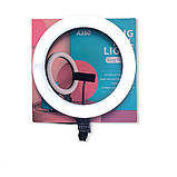 Кільцева LED лампа на штативі А380 (39 см). Кільцевий світло для відео і фото.Світлодіодна лампа для селфи, фото 2