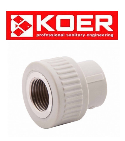 Муфта з внутрішньою різьбою 25×3/4F K0088.PRO Koer (Чехія)