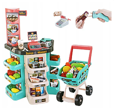 Дитячий ігровий набір "Мій Магазин" Супермаркет із візком, фото 2