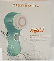Беспроводная водонепроницаемая щетка для лица + гель Clarisonic Mia 2, green. США