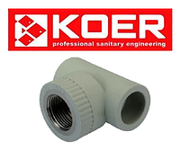 Тройник с внутренней резьбой 25×1/2F K0104.PRO Koer (Чехия)