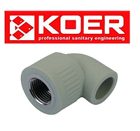 Угол с внутренней резьбой 20×1/2F K0113.PRO Koer (Чехия)