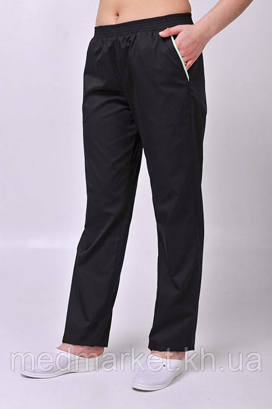Брюки медичні К-33 Унісекс ELIT COTTON Чорні, фото 1