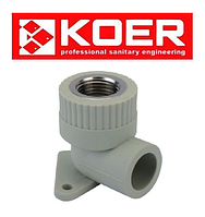 Угол установочный с внутренней резьбой 20×1/2F K0123.PRO Koer (Чехия)