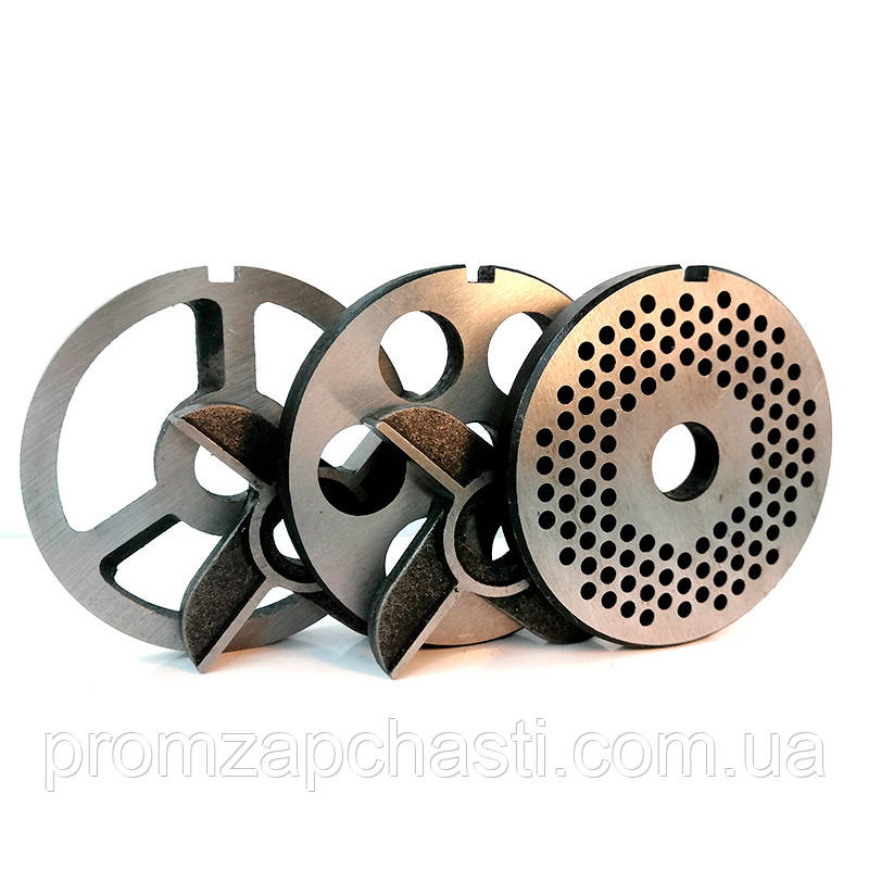 Комплект ножів і решіток для м'ясорубки MИМ600 (d 25 mm/d 5 mm) (БЕЗ БОРТА)