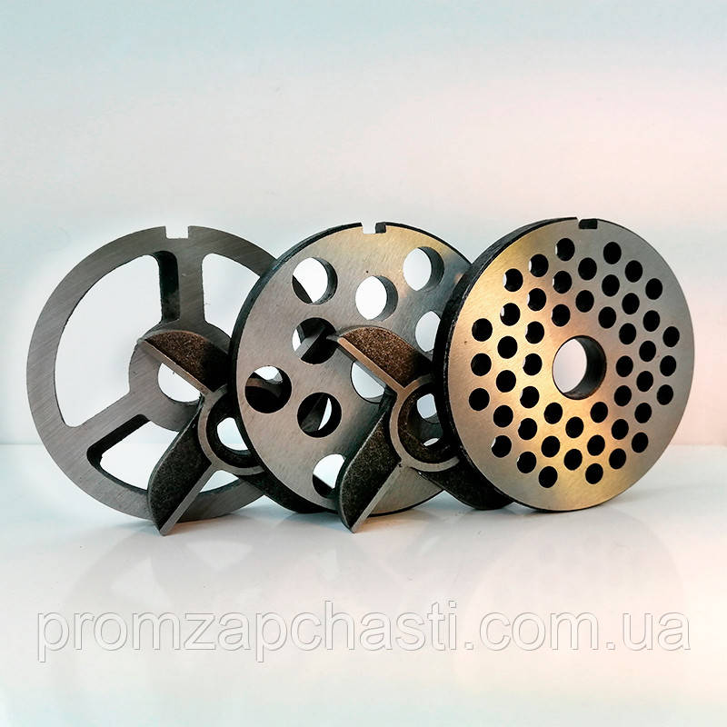 Комплект ножів і решіток для м'ясорубки MИМ600 (d 16 mm/d 8 mm) (БЕЗ БОРТА)