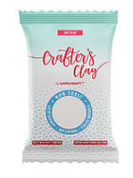 Crafter's clay Гибкая зефирная глина для флористики, белая, 100г, Крафтерс Клэй