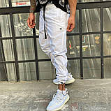 Чоловічі спортивні штани M473 білі XXL, фото 2