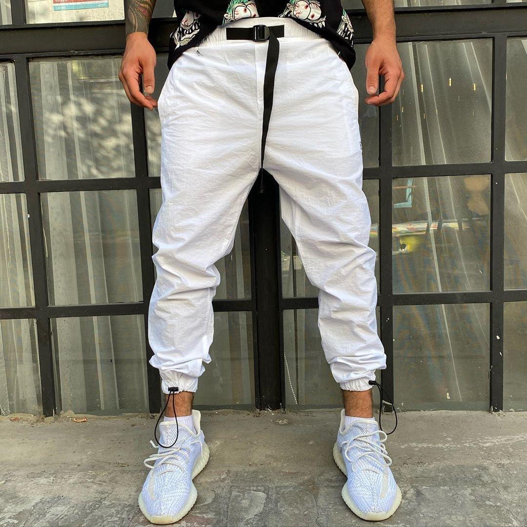 Чоловічі спортивні штани M473 білі XXL, фото 1