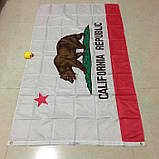 Прапор штату Каліфорнія 153см/93см (Новий в упаковці) Flag of California, фото 3