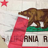 Прапор штату Каліфорнія 153см/93см (Новий в упаковці) Flag of California, фото 6