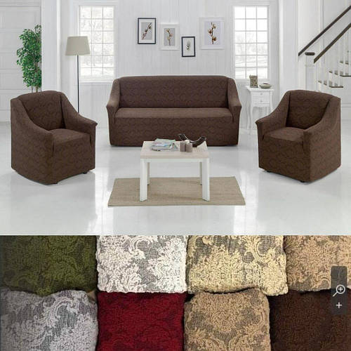 Купить Безразмерные чехлы на мягкую мебель накидки, натяжные чехлы на ...