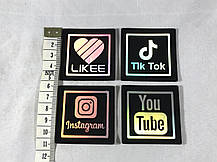 Нашивка Інстаграм/ Instagram 50х50 мм, фото 4