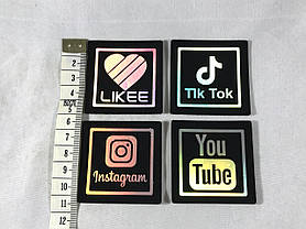 Нашивка Інстаграм/ Instagram 50х50 мм, фото 3