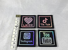 Нашивка Біллі Айліш/Billie Eilish 70х40 мм, фото 5