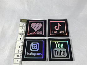 Нашивка Інстаграм/ Instagram 50х50 мм, фото 4