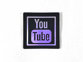 Нашивка бутуб/ You Tube 50х50 мм, фото 1