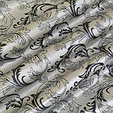 Комплект штор із ламбрекеном Бароко. Колір — сірий, фото 4