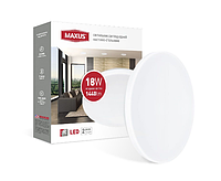 Настенно-потолочный светодиодный светильник 18W Maxus Ceiling light 4100K C (круг)