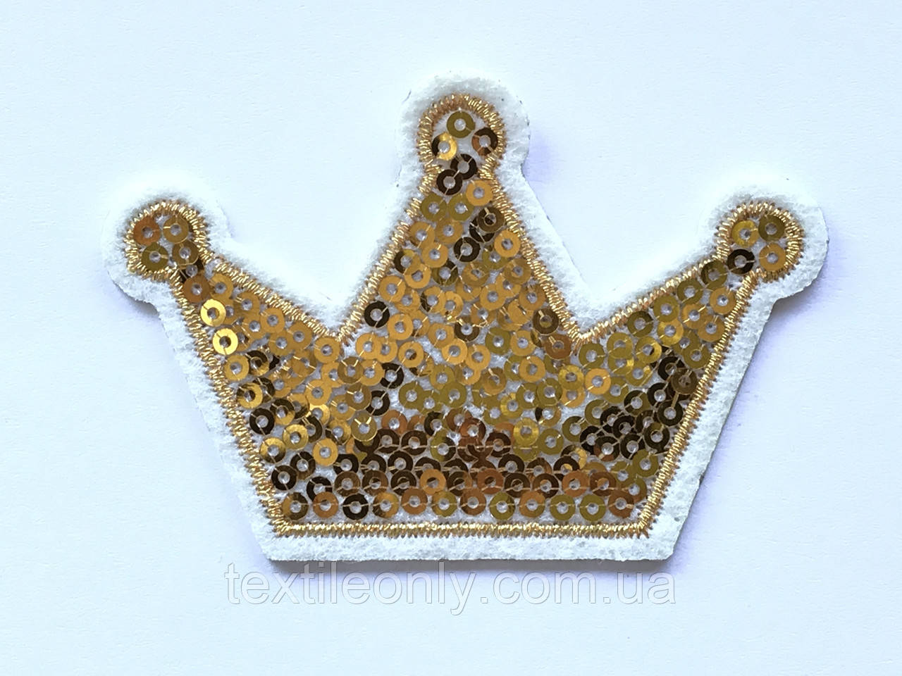 Нашивка Корона із золотою паєткою 50х54 мм