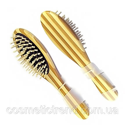 Щітка масажна для волосся овальна натуральне дерево Christian WHB-225, фото 1