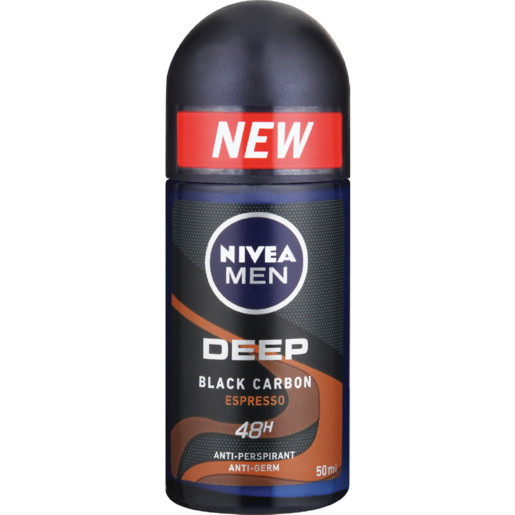 Роликовий Дезодорант Nivea Men Deep Black Carbon Espresso, 50 мл