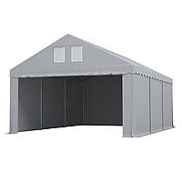 Тентовый гараж COMFORT ПВХ 3 x 6м Серый