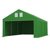Тентовый гараж COMFORT ПВХ 4 x 6м Зеленый
