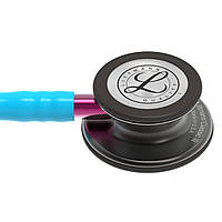 Стетоскоп серії Littmann® Classic III , бирюзовый с головкой дымчатого цвета на розовой ножке