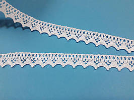 Мереживо натуральне біле, вузьке 1.5 см.