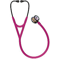 Стетоскоп Littmann® Cardiology IV™, малиновий із дзеркальною головкою кольору веселки