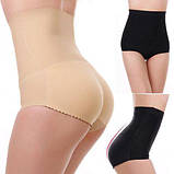 Бежеві труси пуш ап, коригувальні труси з пушапом, труси пуш ап з корекцією фігури (3105), фото 3