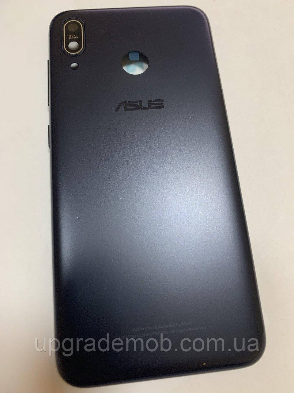 Задня кришка Asus ZenFone Max M1 ZB555KL чорна Deepsea Black оригінал + скло камери, фото 1