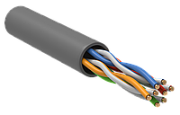 Itk Кабель зв'язку вита пара u/utp, кат.6 4x2х23 (0,55мм) awg solid, lszh, 305м, сірий, [lc1-c604-121]