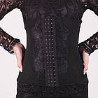 Корсет високий післяпологовий стягуючий, гарний ажурний корсет, корсет під сукню (5103)