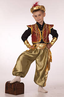 Карнавальний костюм Східний принц, аладин, Султан 110, бежевий