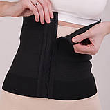 Корсет бандаж сильної ступеня утяжки, чорний корсет жіночий, стягуючий корсет (5107), фото 6