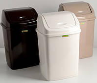 Сміттєве відро 10л, 24x20x36см, кольори в асортименті, Алеана