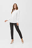 Стильна сорочка для вагітних і годування 2077 0173 біла L, фото 3