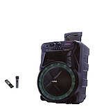 Колонка на акумуляторі з бездротовим мікрофоном ZPX ZX-7772/200W (USB/Bluetooth/FM/TWS), фото 4