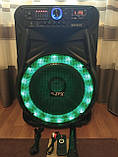 Колонка на акумуляторі з бездротовим мікрофоном ZPX ZX-7772/200W (USB/Bluetooth/FM/TWS), фото 6